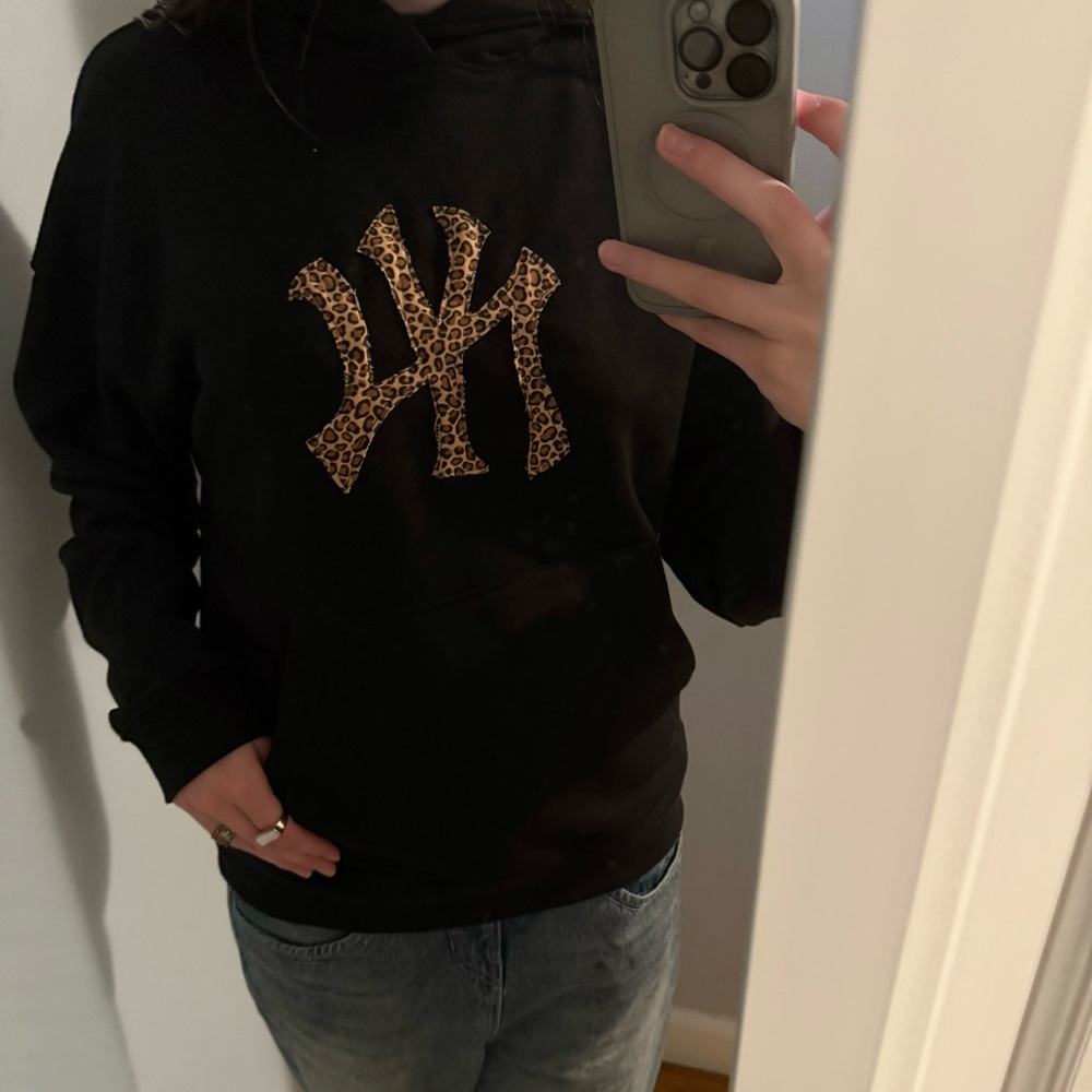 leopard new york custom made hoodie